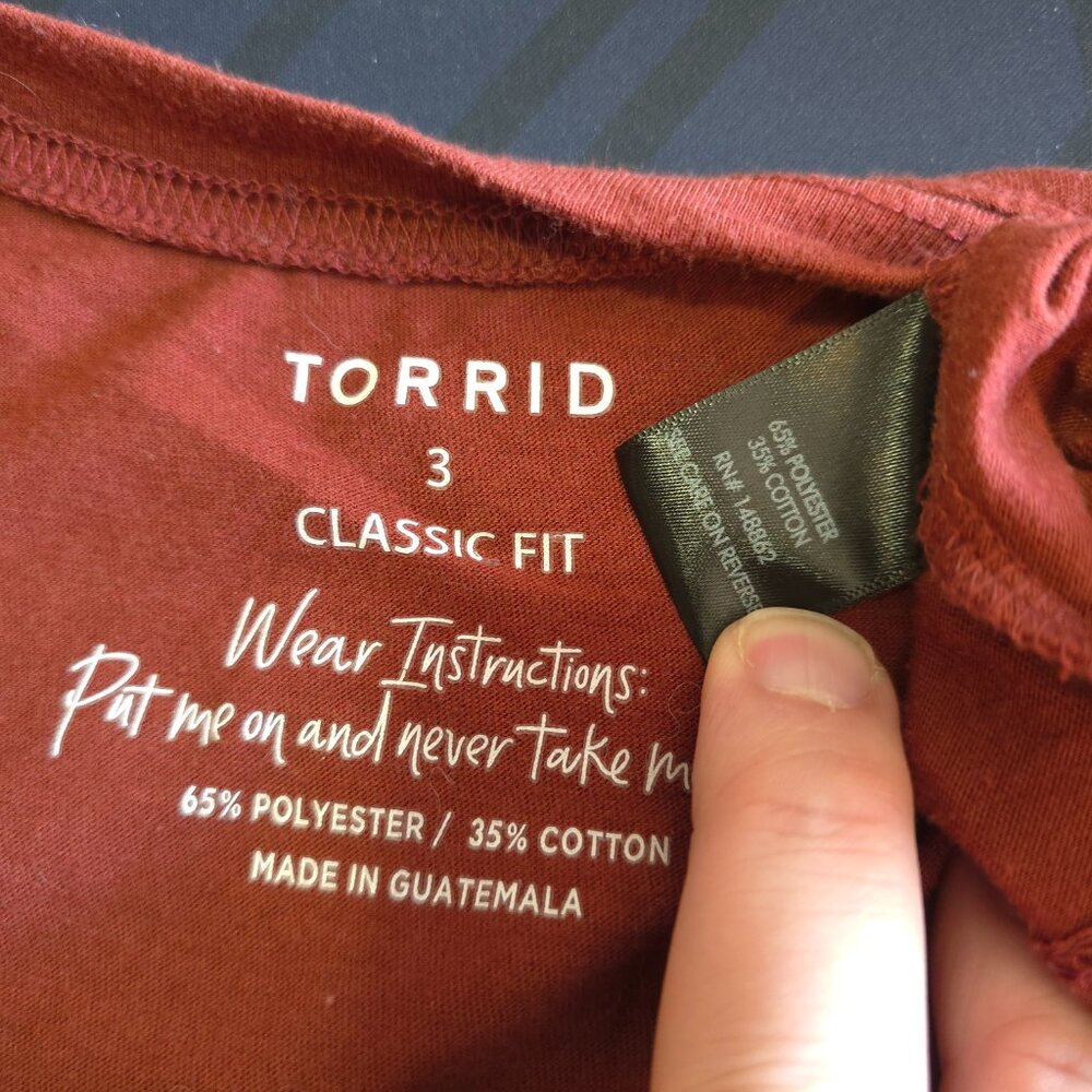 Rust Torrid Tee - Picture 2 of 2